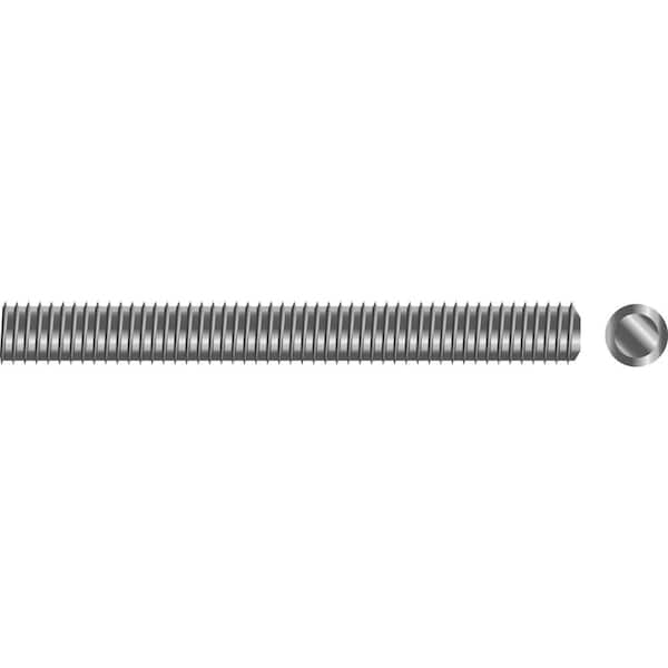 Seachoice 3/8 in. x 3 ft. Threaded Rod in Stainless Steel (1-Piece