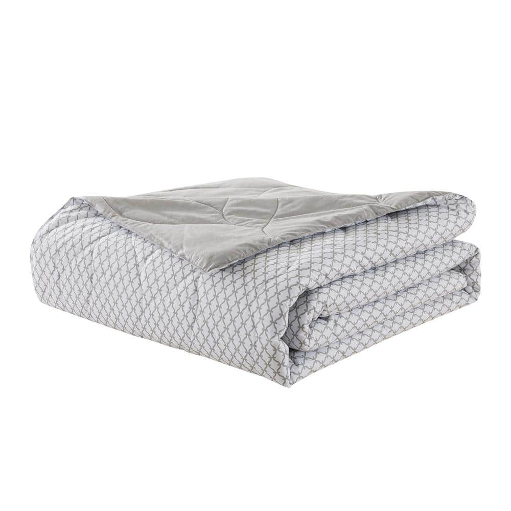 Waverly Full/Queen Trendy Print Cotton Reversible Comfort Blanket