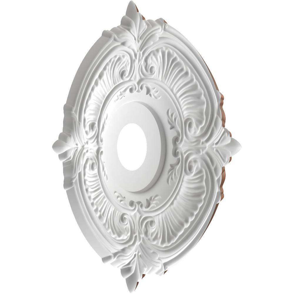 Attica 19" Universal Aged Metallic Rust PVC Ceiling Medallion