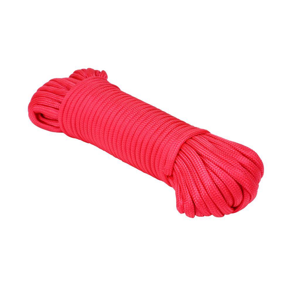 Extreme Max 5/32 in. x 50 ft. Type III 550 Paracord in Pink-3008.0514 ...