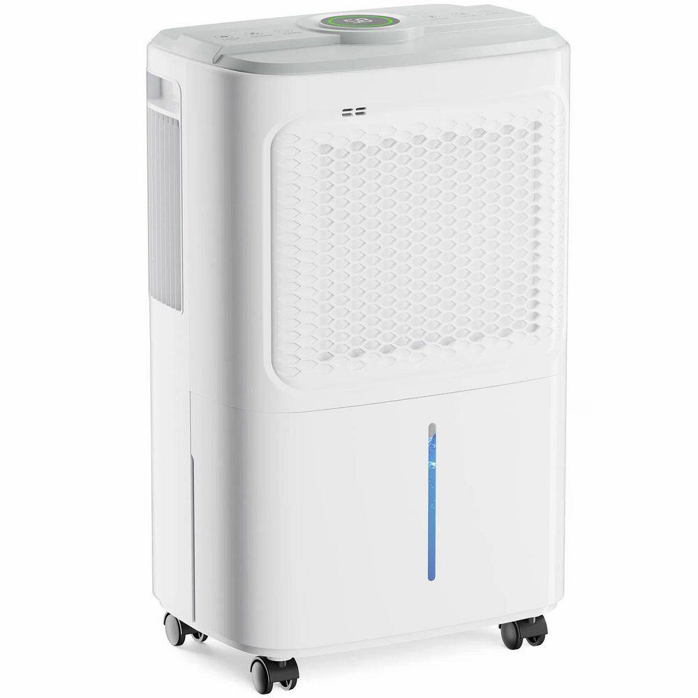 31 pt White Dehumidifier for 2500 sq. ft. Home Bathroom Basement w/ Drain Hose 2L Water Tank , Child Lock, Auto Defrost price history on PriceWatchPro