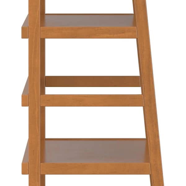 Simpli Home Acadian Solid Wood 63 in. x 30 in. Light Golden Brown