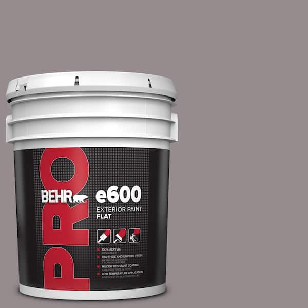 BEHR PRO 5 gal. #T18-03 Graylac Flat Exterior Paint