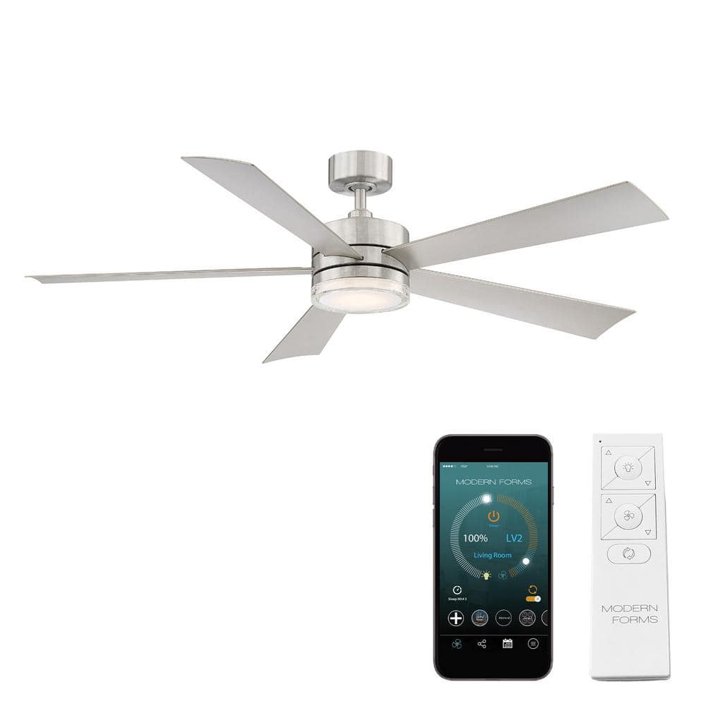 Modern Forms Wynd 60 in. Smart Indoor/Outdoor 5-Blade Ceiling Fan