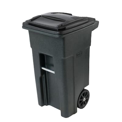 Toter Gal Blue Rollout Recycling Container With Attached Lid