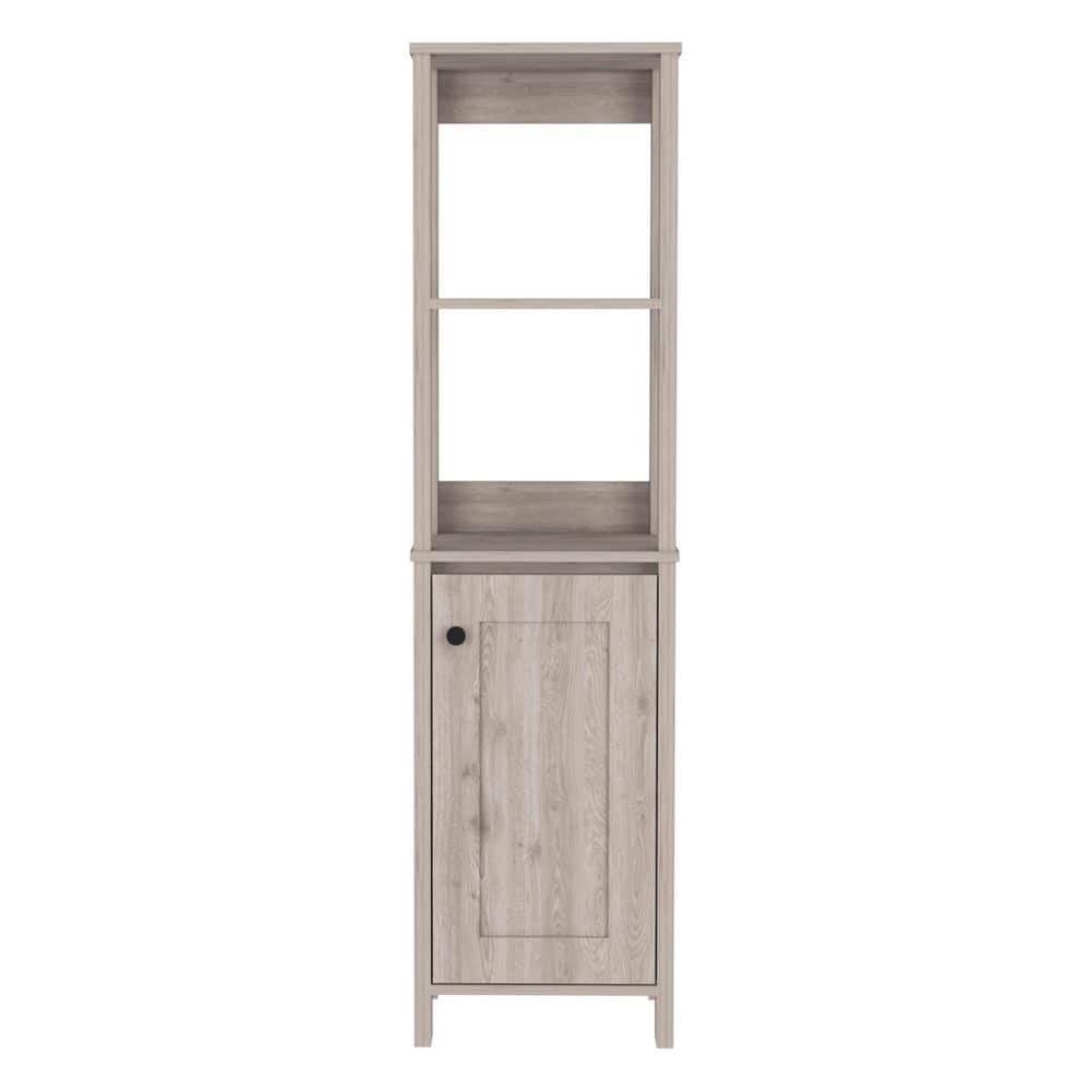 15.70 in. W x 15.70 in. D x 59.30 in. H Beige Wood Freestanding Linen Cabinet w/4-Shelves and Single Door in Beige price history on PriceWatchPro