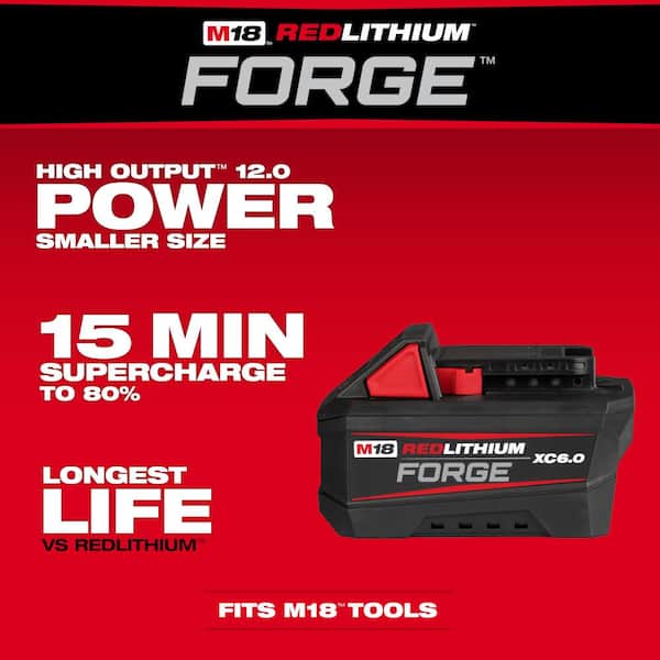 Milwaukee M18 18V Lithium-Ion 175-Watt Powered Compact Inverter for M18 Batteries with (1) M18 HIGH OUTPUT FORGE 6.0 Ah Battery