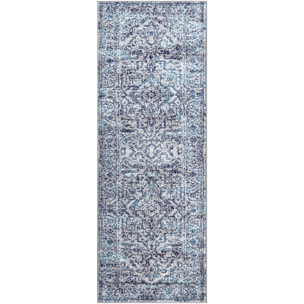 Artistic Weavers Havana Blue 2 ft. 7 in. x 7 ft. 3 in. Runner Rug