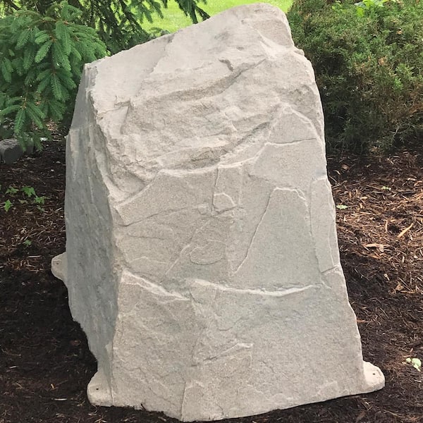  Dekorra Fake Rock Well Pipe Cover Model 107 Riverbed : Patio,  Lawn & Garden