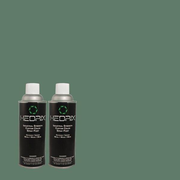 Hedrix 11 oz. Match of 8615 Nile Low Lustre Custom Spray Paint (2-Pack)