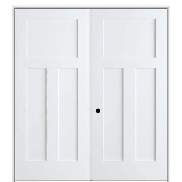 MMI Door Shaker Flat Panel 72 in. x 80 in. Right Hand Active SolidCore ...