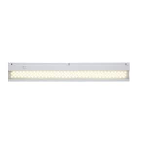 Signature 24 in. Hardwired or Plug-In White LED Under Cabinet Light with High/Low Light Switch