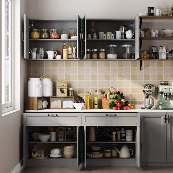 Kitchen Under Cabinet Counter Drawer Accessories Save Space Premium Durable  Gray