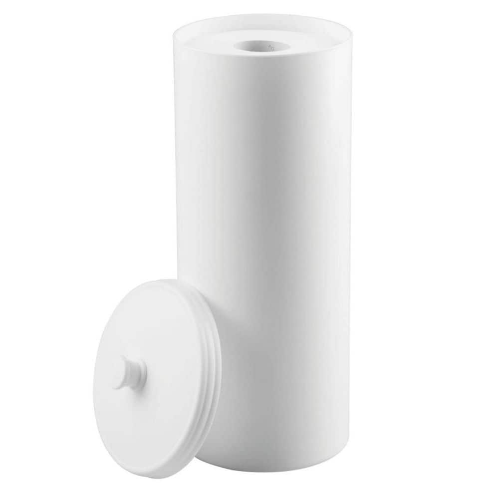 TreeLen treelen toilet paper holder stand toilet tissue roll holder with  shelf for bathroom storage holds phone/ wipe/ mega rolls-shi