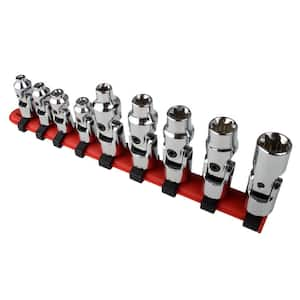 SUNEX TOOLS 1/2 in. Wobble Drive Extension Impact Socket Set (4-Piece ...