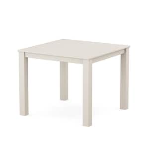 Parsons Sand Castle HDPE Plastic Square 38 in. Dining Table