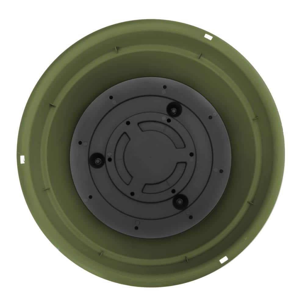 Living Green 12.5" Round Plastic Hanging Basket Planter