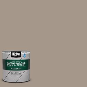 1 qt. #N220-4 Shiitake Solid Color Waterproofing Exterior Wood Stain and Sealer