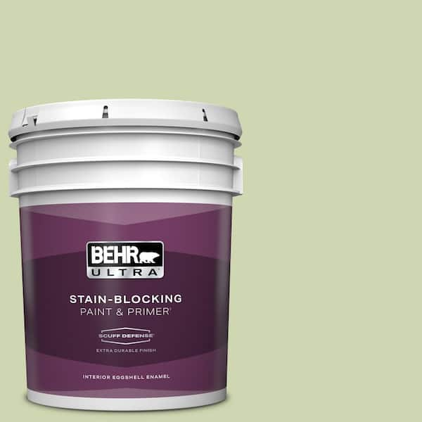 BEHR ULTRA 5 gal. #M360-3 Avocado Whip Extra Durable Eggshell Enamel Interior Paint & Primer