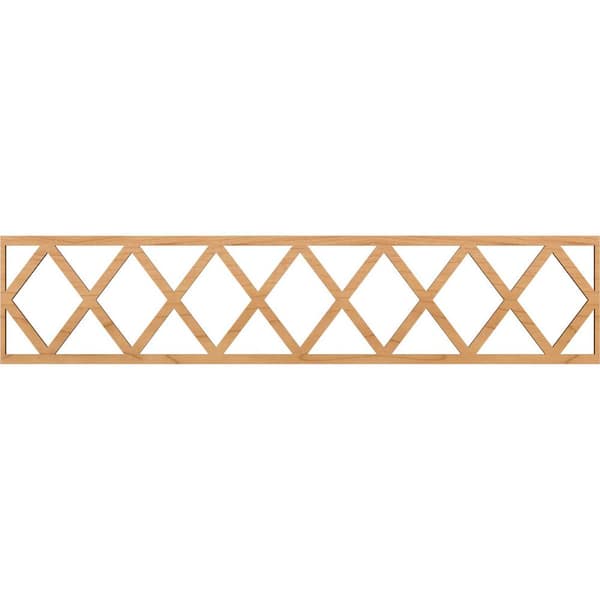 Ekena Millwork Wolford Fretwork 0.25 in. D x 46.75 in. W x 10 in. L Maple Wood Panel Moulding