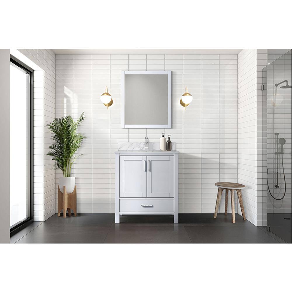 Jacques 30" White Freestanding Vanity Cabinet