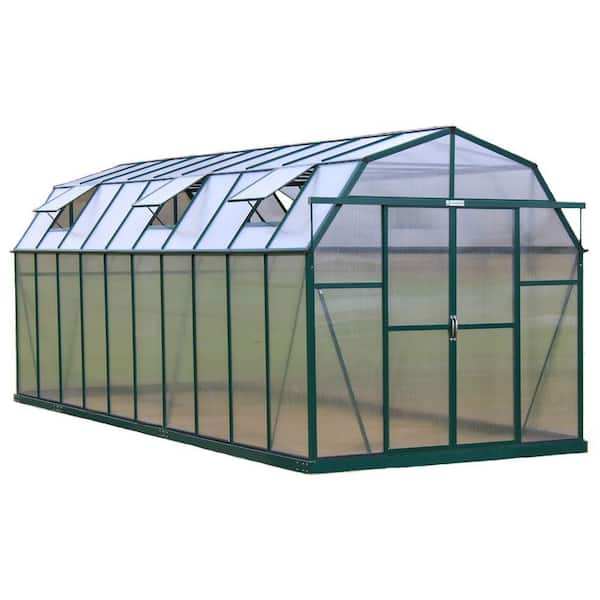 Grandio Greenhouses Elite 8 ft. W x 20 ft. D x 8 ft. H Heavy-Duty Aluminum Greenhouse Kit