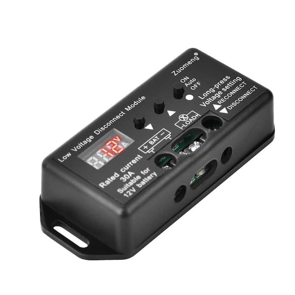 Lukyamzn 12V 30A Low Voltage Disconnect Module with Multi-Information Display and 0.1V Precision Voltage Regulation Extended Load