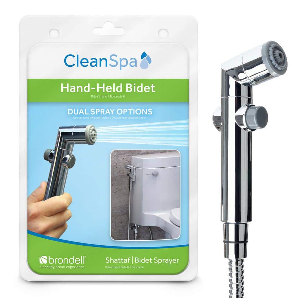 Chrome Handheld Bidet with Dual Spray Options