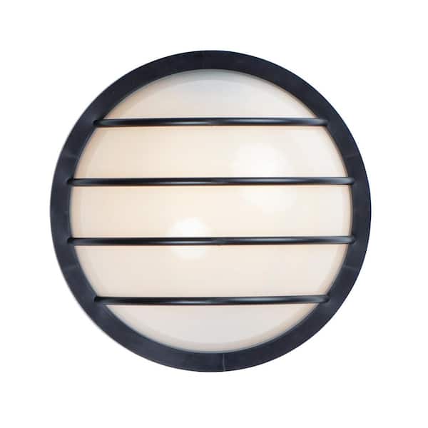 Bulwark 1-Light Outdoor Black Wall Sconce