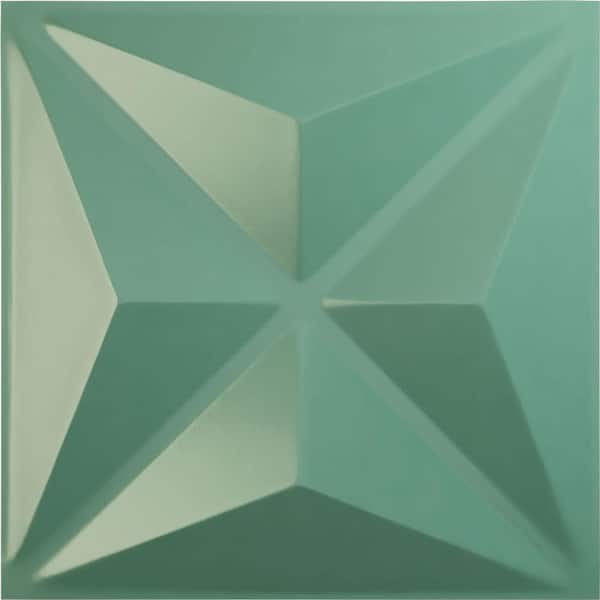 Ekena Millwork 19-5/8"W x 19-5/8"H Haven EnduraWall Decorative 3D Wall Panel, Sea Mist (Covers 2.67 Sq.Ft.)