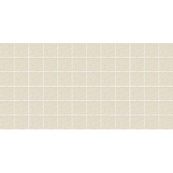 Daltile Keystones Unglazed Pepper White 12 in. x 24 in. x 6 mm Porcelain Mosaic Floor and Wall Tile (24 sq. ft. / case)
