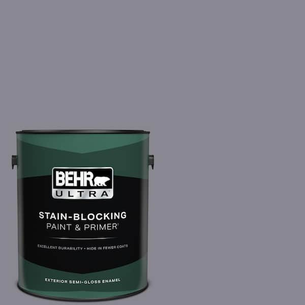 BEHR ULTRA 1 gal. #N550-5 Box Office Semi-Gloss Enamel Exterior Paint & Primer