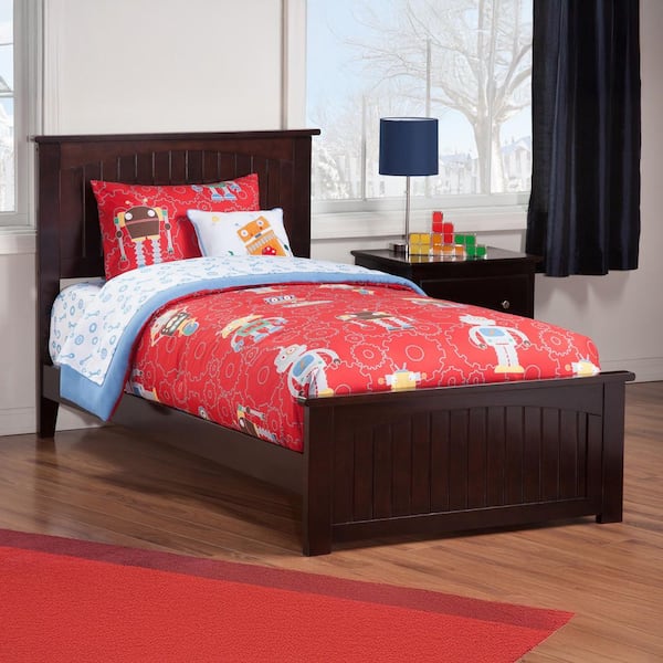 AFI Nantucket Espresso Twin Traditional Bed with Matching Foot Board