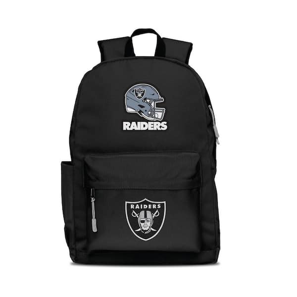 Las Vegas Raiders 2-Logo 17 in. Black Campus Laptop Backpack