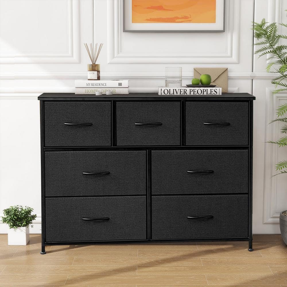 fabric dresser WLIVE Fabric Dresser for Bedroom, Tall Dresser with 8 Drawers, Storage main image 1