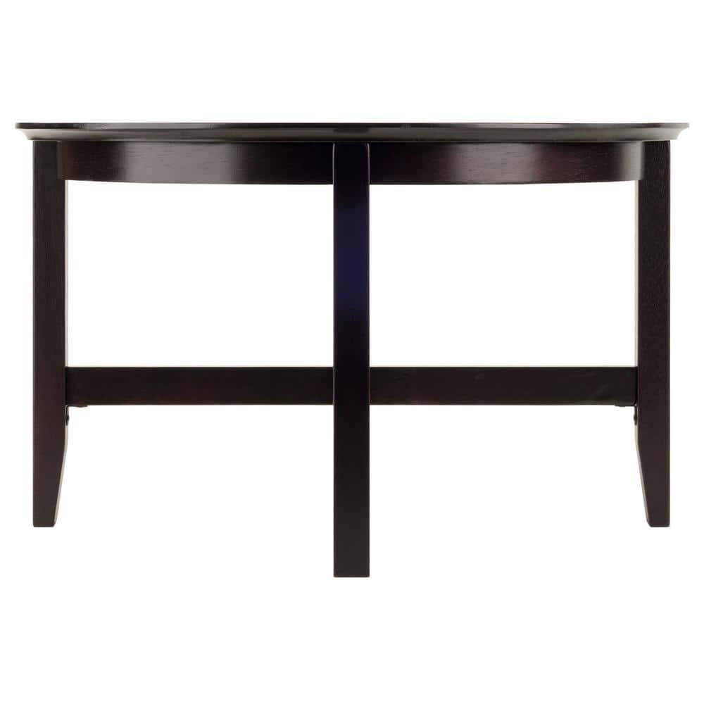 Toby Espresso Medium Wood Round Coffee Table