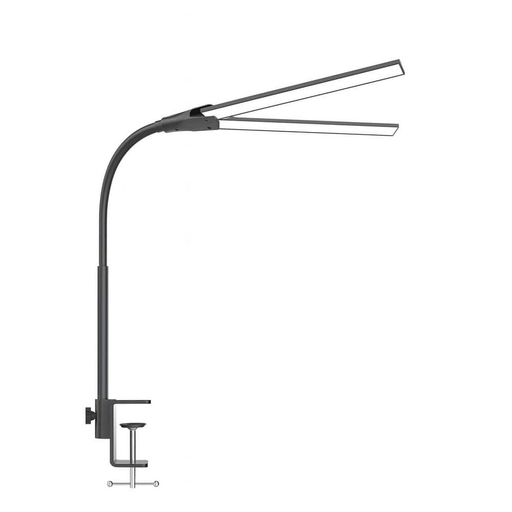 27 in. Matte Black Dimmable LED Desk Lamp with Adjustable Gooseneck Clamp Light for Office Study Reading price history on PriceWatchPro