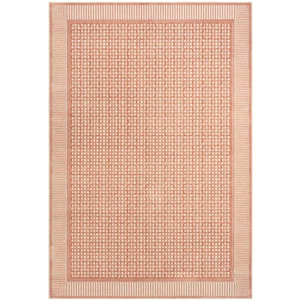 Nordic Brick Ivory 3 ft. x 5 ft. Geometric Contemporary Area Rug