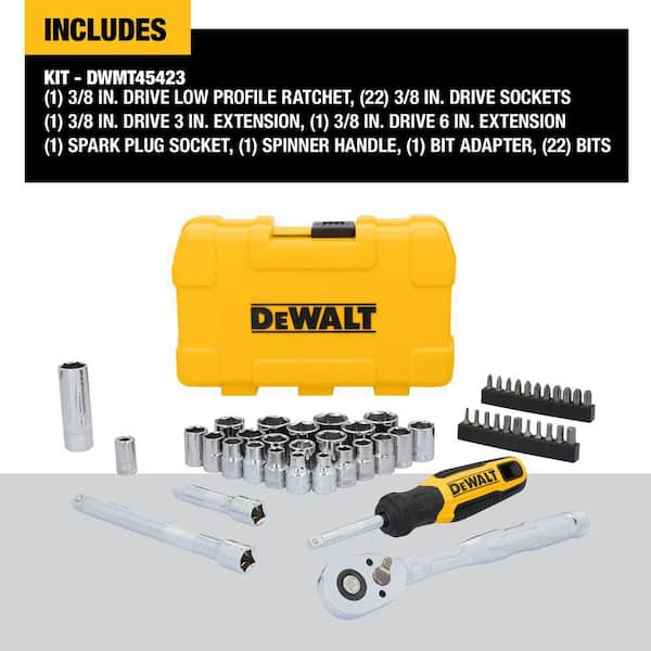 DeWALT Dwmt73803 Ensemble de Kit d'Outils Mécanique avec Étui