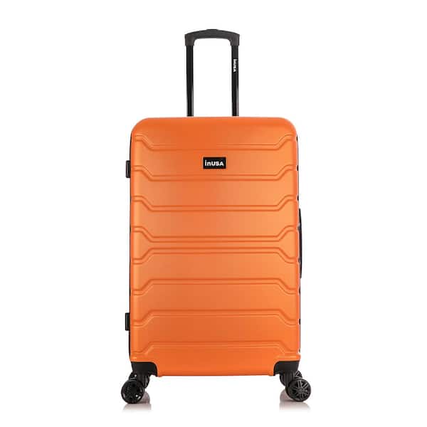 InUSA Trend 28 in. Orange Lightweight Hardside Spinner Suitcase