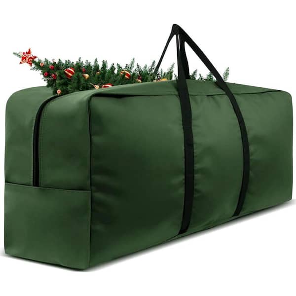 Red Waterproof Heavy Duty 420D Oxford Artificial Tree Storage Bag w/Handles and Zipper for Trees Up to 12 ft. Tall