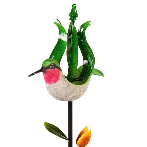 Evergreen 52 in. H Hummingbird Wind Spinner
