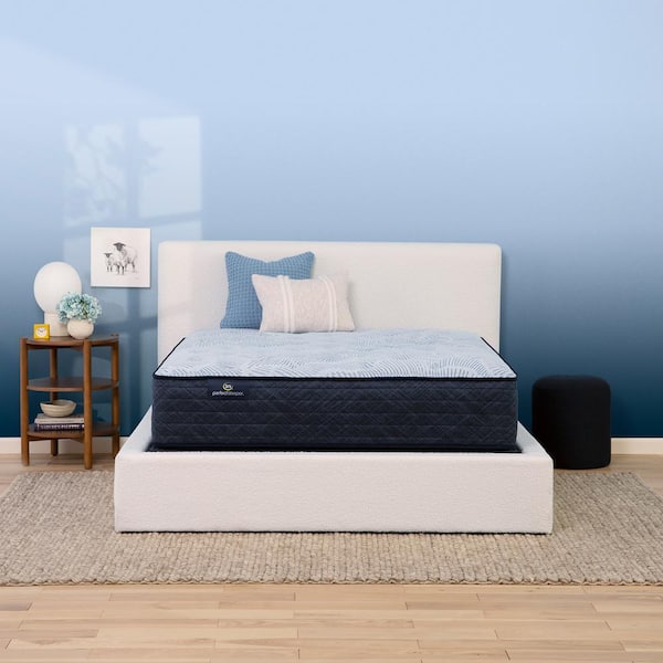 Serta Perfect Sleeper Nurture Night California King Plush 13.5 in. Mattress Set with 9 in. Foundation
