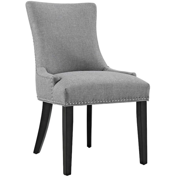 MODWAY Marquis Light Gray Fabric Dining Chair