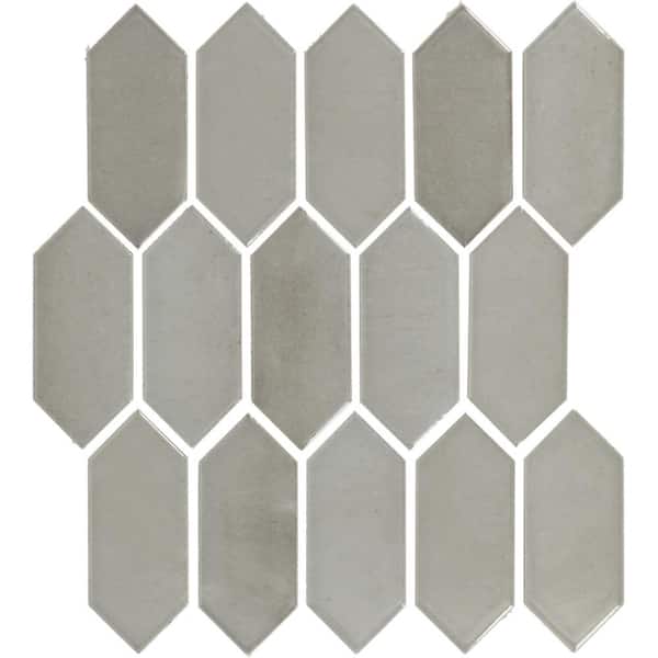 tme0811様【M01 3000粒】 Daltile Miramo Oyster 12 in. x 11 in. Glazed Ceramic Picket Mosaic