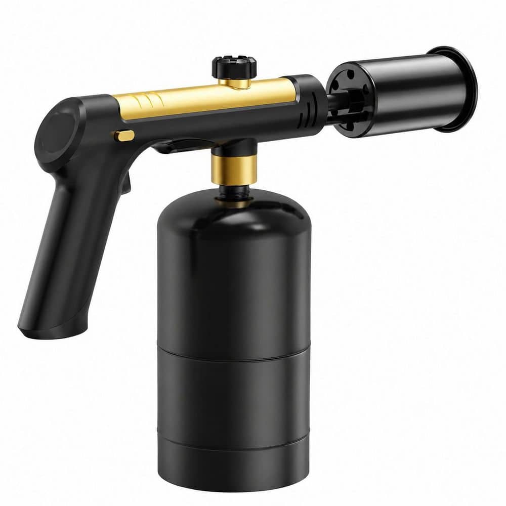 Propane Torch Gun with Adjustable Flame, One-Touch Max Fire, Culinary Torch for Searing Steak, Sous Vide, BBQ