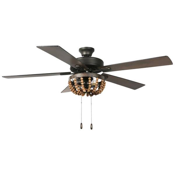Light Brown Ceiling Fan With Off, River Of Goods Bella Crystal Ceiling Fan