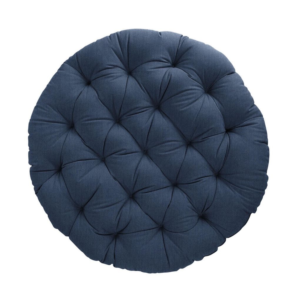 44 in. x 4 in. Indoor Round Papasan Cushion in Sunbrella Spectrum Indigo price history on PriceWatchPro