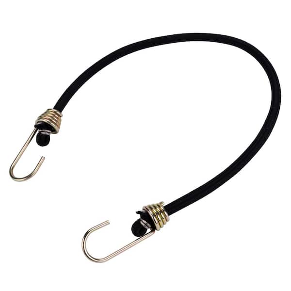 Keeper 24 in. Black Heavy Duty Bungee Cord with Dichromate Hook 06180 - The  Home Depot