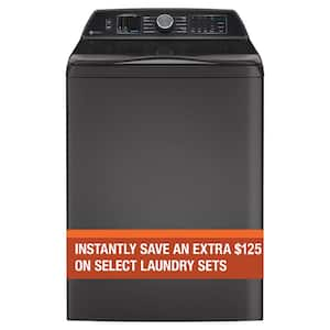 Profile 5.4 cu. ft. High-Efficiency Smart Top Load Washer in Diamond Gray with Quiet Wash Dynamic Balancing Technology